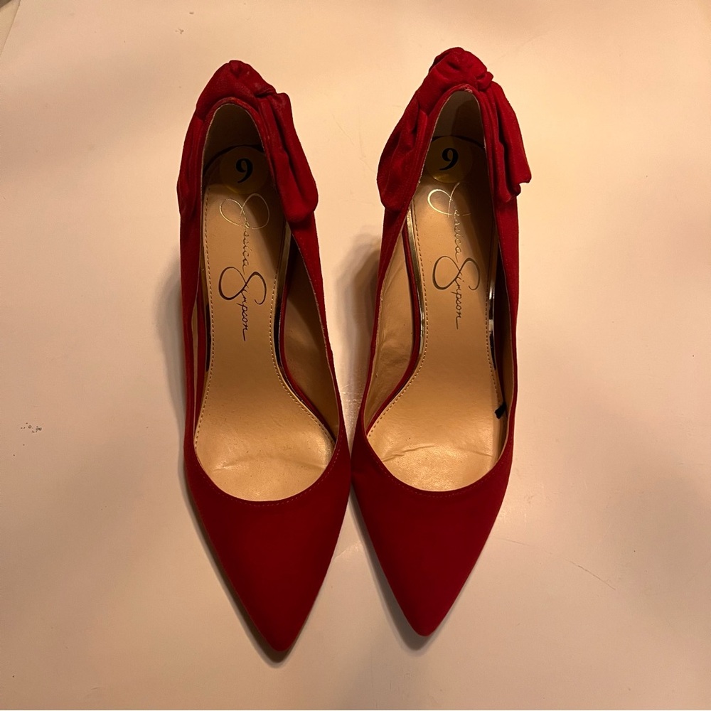 Jessica Simpson Bold Red Heels